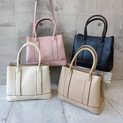 上品トートバッグ/コンパクト キレイめ 通勤バッグ フォーマル 軽量