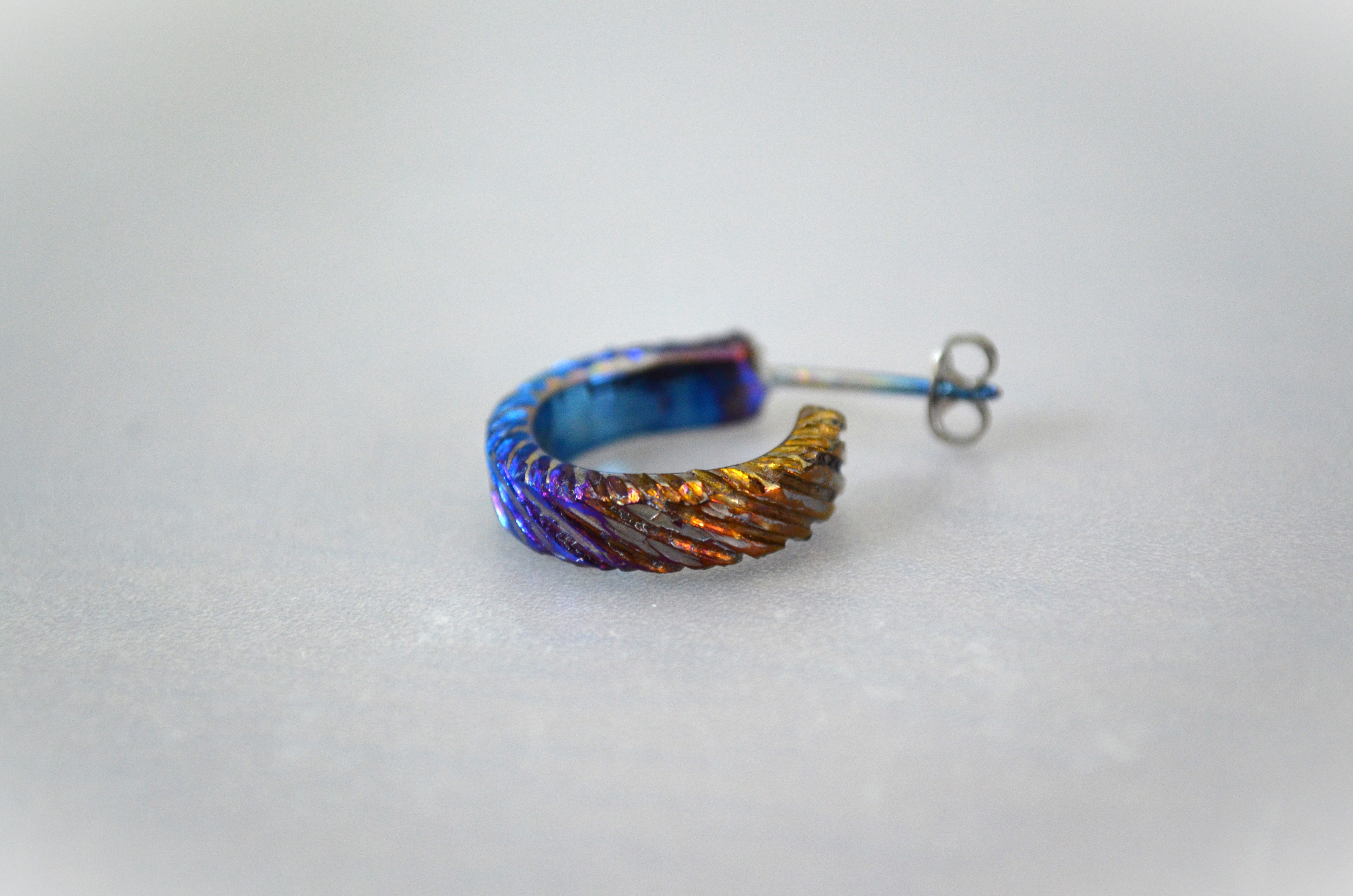 Titanium　pierced earrings・チタンリングピアス・受注生産