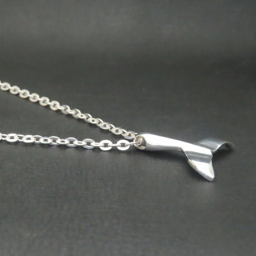 ホエールテールネックレス シルバー925 【刻印無料】 ホエールテールー
