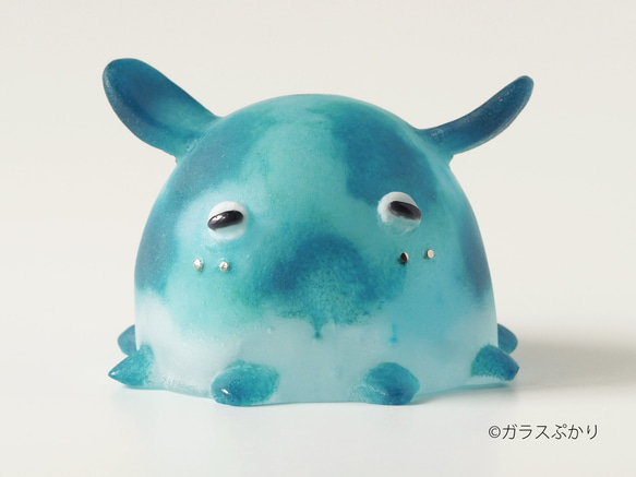 ガラス「めんだこ(海4)」/ オブジェ 置物 メンダコ メンダコ 水族館