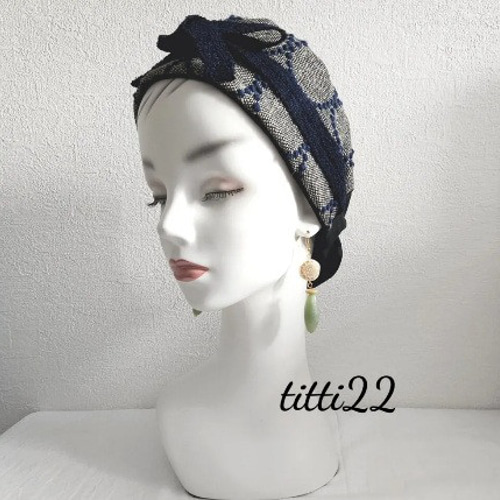 ミナペルホネン タンバリン】頭痛のしにくいヘアターバン ヘアバンド  