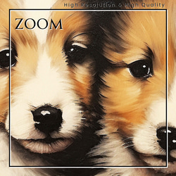 【FREEDOM - ラフコリー犬の子犬 No.1】アートポスター 犬の絵 犬の絵画 犬のイラスト 3枚目の画像