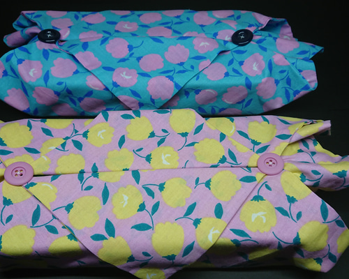 ピンク&水色花柄ティッシュboxカバーセット✨ その他インテリア雑貨