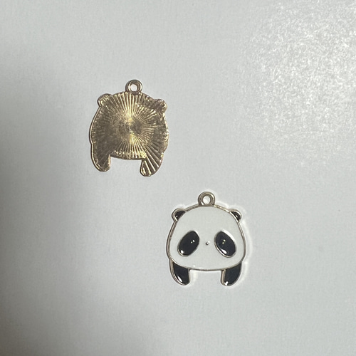 パンダちゃん パンダ たれ目 顔 パンダグッズ ミニチャーム 1個