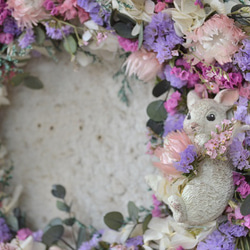 うさぎと春花wreath 10枚目の画像