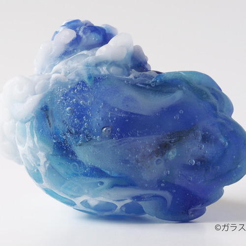 ガラス「ヤドカリ(海)」/ オブジェ 置物 立体・オブジェ ガラス