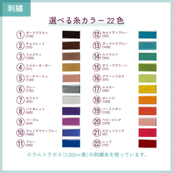 ぬいぐるみの顔「刺繍セミオーダー❶（テスト販売 全4種/10点限定）」 5枚目の画像