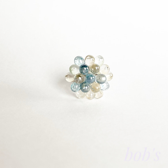 glass beads ring*crystal raster 3枚目の画像