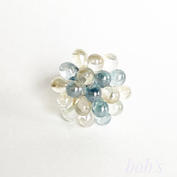 glass beads ring*crystal raster 2枚目の画像