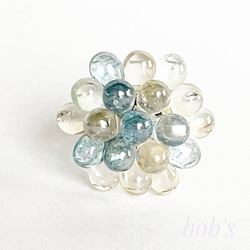 glass beads ring*crystal raster 1枚目の画像