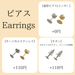 【春限定】お花見日和：ピアス/イヤリング【受注製作】 18枚目の画像