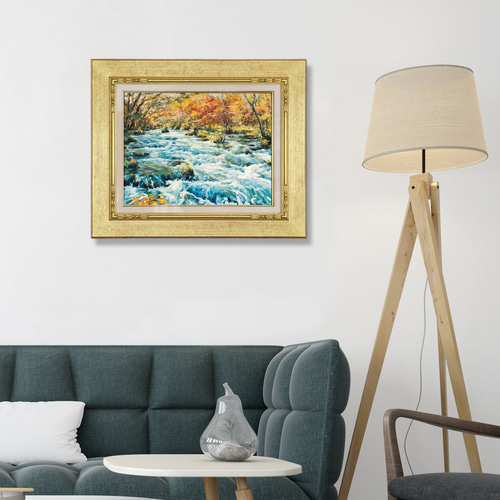 イカの油絵【つまみ雲】1点物の原画◆作者サイン入り/F3号サイズ油彩画 波の歌-1】 油絵原画 F8サイズ 一点物 豪華プレゼント付き 絵画