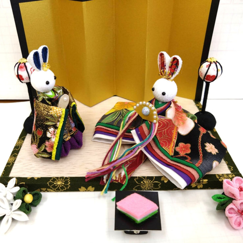 雛人形 ひな祭り つまみ細工 ひな人形・雛飾り himadare 通販 17218435
