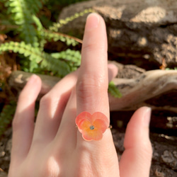 リングパンジー樹脂蝶の花のギフトボックス手作りカスタマイズ 3枚目の画像