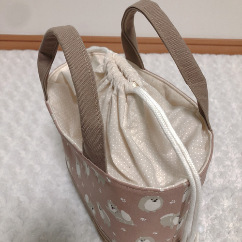 【オーダー品】ポメラニアン　トートバッグ　ポーチ　ハンドメイド D5A728B0-CFAC-4F54-9E37-