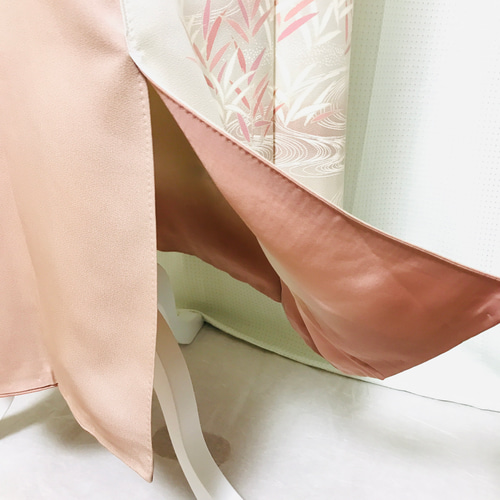 正絹】着物リメイク 訪問着ドレス&ショールのセット／キャミワンピース