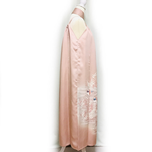 正絹】着物リメイク 訪問着ドレス&ショールのセット／キャミワンピース