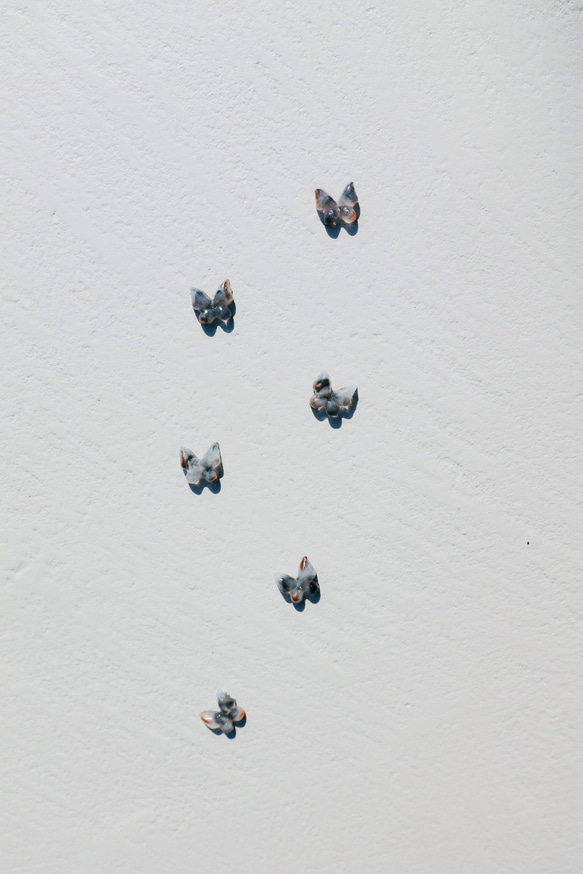 マーブル蝶々のボディピアス つけっぱなしOK✨（ピアス、ノンホールピアスもご用意しています）サージカルステンレス 2枚目の画像