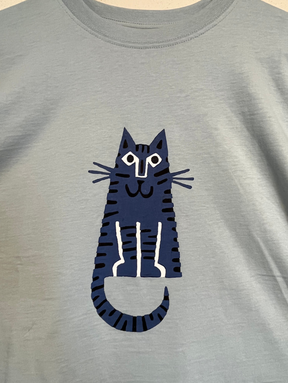 ネコさん　レディースビッグシルエットTシャツ綿100％【S～4L】 3枚目の画像
