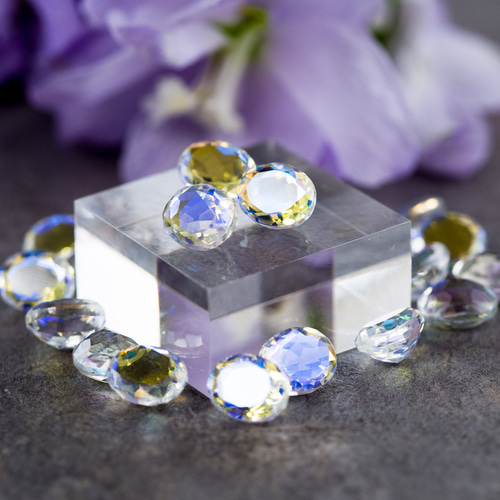 最上級天然石》 ファイアミスティックトパーズ 5A ファセットカット