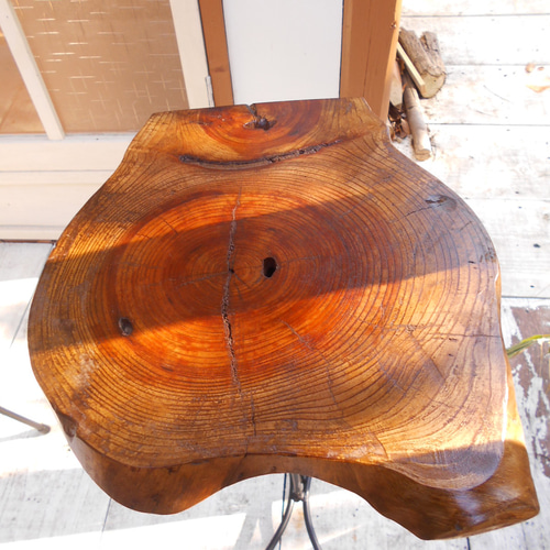 オーダー品：けやき ひとりカフェテーブル 02-02（テーブルのみ）高さ  