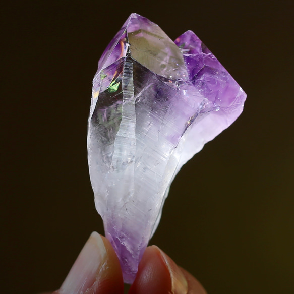 アメジスト ポイント 原石 単結晶 希少 紫水晶 鉱物 天然石 水晶 16枚目の画像