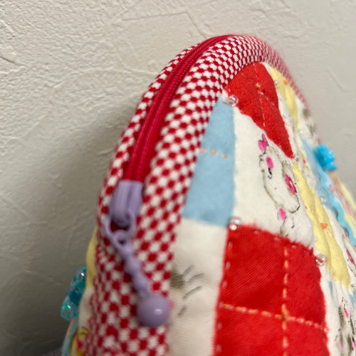 ハンドメイド パッチワークポーチ ハローベイビー その他