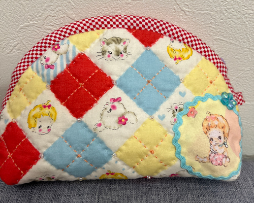 ハンドメイド パッチワークポーチ ハローベイビー その他