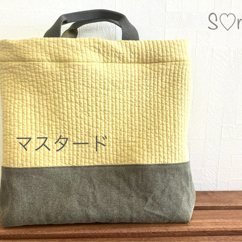 単品】ヌビキルト♡図書バッグ(4カラー) レッスンバッグ S♡made