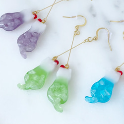 蝶々&薔薇ビジュー♡　リトルウッズレジン　ピアス/イヤリング✩*॰¨ 蝶々&薔薇ビジュー♡ リトルウッズレジン ピアス/イヤリング✩*॰¨