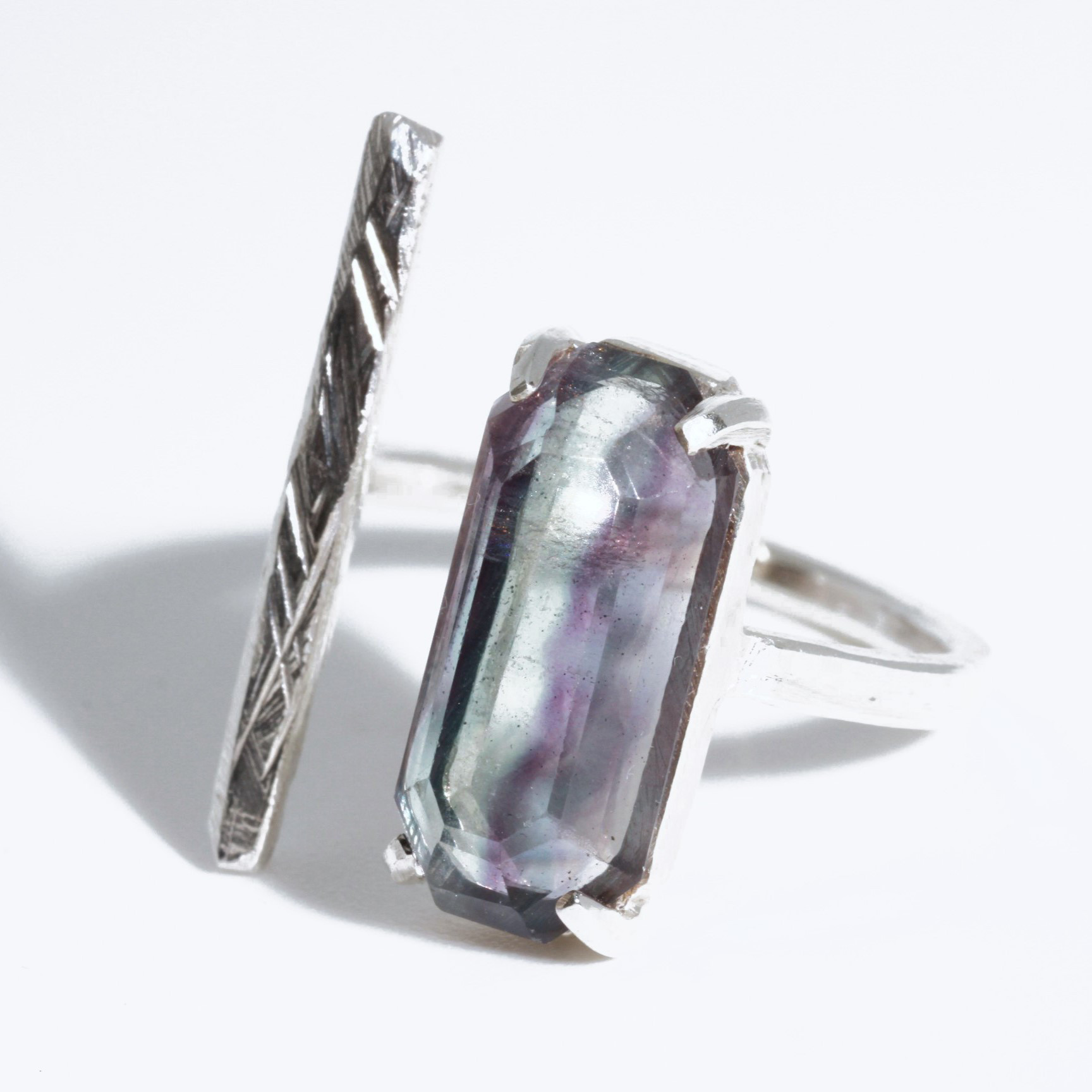 aurora ring フローライト/SV925