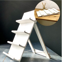 オリタタムヤーツ　木製折りたたみ什器　傾斜ディスプレイ 1枚目の画像