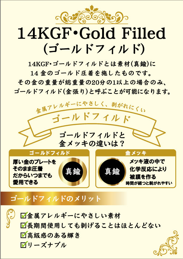 k14gf　ローズクオーツネックレス　ホワイトデー　10月　誕生石【受注制作】