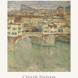 チャイルド・ハッサム Ponte Vecchio アートポスター 絵画 アートパネル 風景画 橋 名画 絵画 AP279 5枚目の画像