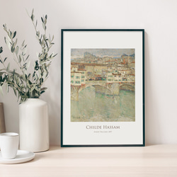チャイルド・ハッサム Ponte Vecchio アートポスター 絵画 アートパネル 風景画 橋 名画 絵画 AP279 2枚目の画像