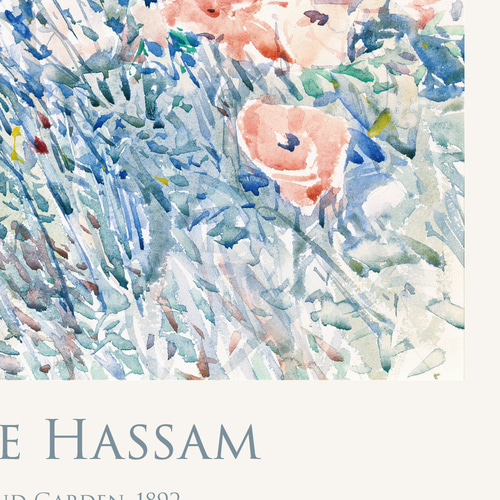 チャイルド・ハッサム The Island Garden アートポスター 絵画