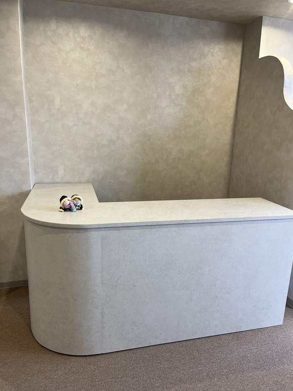 石っぽいカウンター　レジカウンター　Rカウンター 