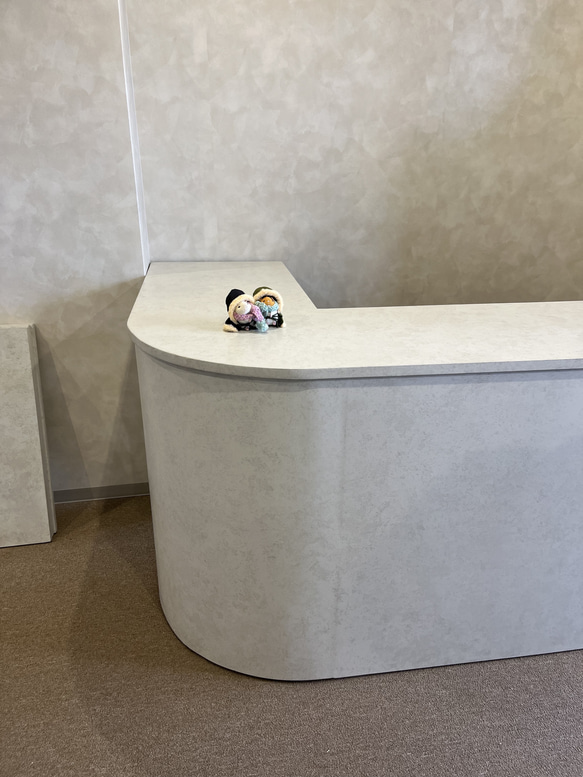 石っぽいカウンター　レジカウンター　Rカウンター 