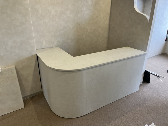 石っぽいカウンター　レジカウンター　Rカウンター 