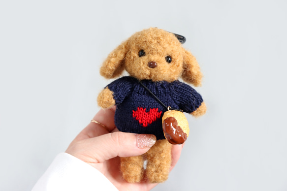 羊毛フェルト　トイプードル　バレンタイン 羊毛フェルト トイプードル バレンタイン 【公式通販】