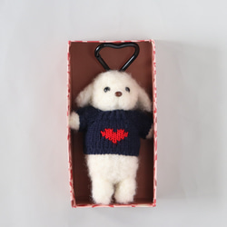 【バレンタイン限定BOX】トイプードル/ホワイト 3枚目の画像