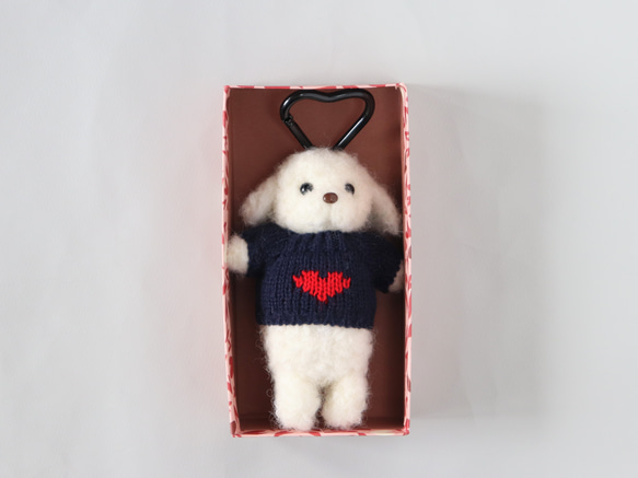 【バレンタイン限定BOX】トイプードル/ホワイト 3枚目の画像