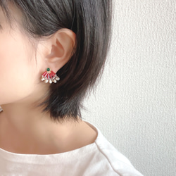 EARRING:「Parantica sita」butterfly 5枚目の画像