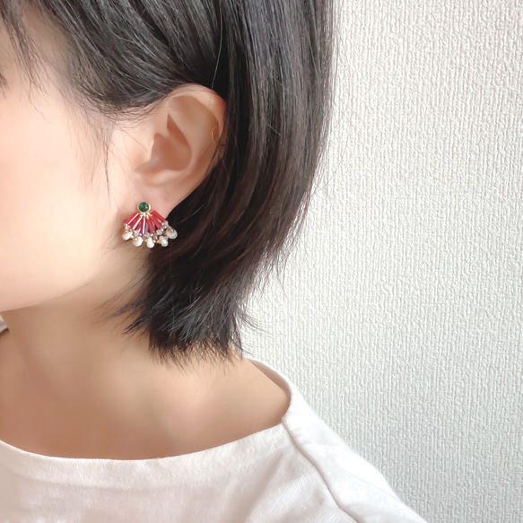 EARRING:「Parantica sita」butterfly 5枚目の画像