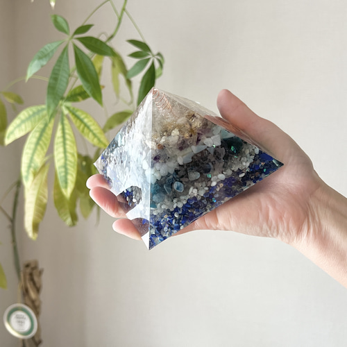 ドラゴンと日本銘石のオルゴナイト【富士さざれ石】 ドラゴンと日本銘