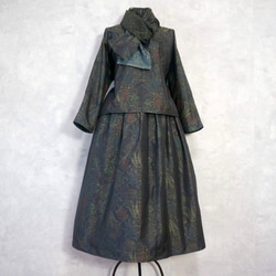 着物リメイク セットアップ & ストール 〜四季で心地良い上質紬素材