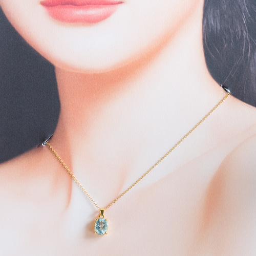 母の日早割》最上級天然石ブルートパーズ 5A ファセットカット