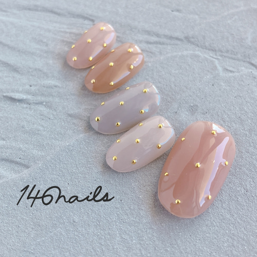 variation dots - 形状記憶ネイル／シンプル／ドット／ワンカラー