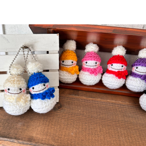 Snowman 雪だるま　18個セット　あみぐるみ　ハンドメイド　置き飾り Snowman 雪だるま 9個 あみぐるみ ハンドメイド 置き飾り - メルカリ