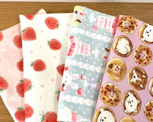 Me 様　確認　ランチョンマット　給食袋　さくらんぼ　いちご　フリル　オーダー Me 様 確認 ランチョンマット 給食袋 さくらんぼ いちご フリル